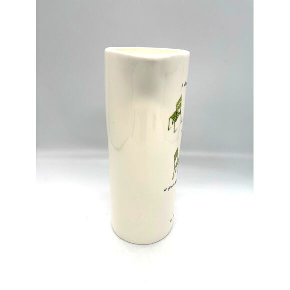 Rae Dunn French Sketch Boutique "The Scattering" Green Chairs Pitcher - Picture 3 of 12